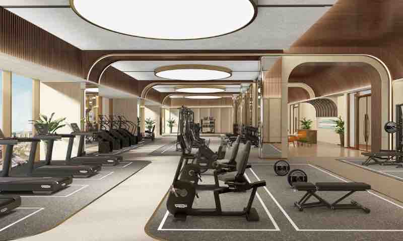 Gymnasium at L&T Aravista